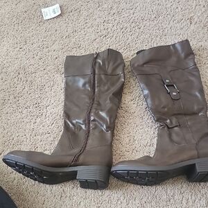 Style & Co. Brown Over the Knee Boots